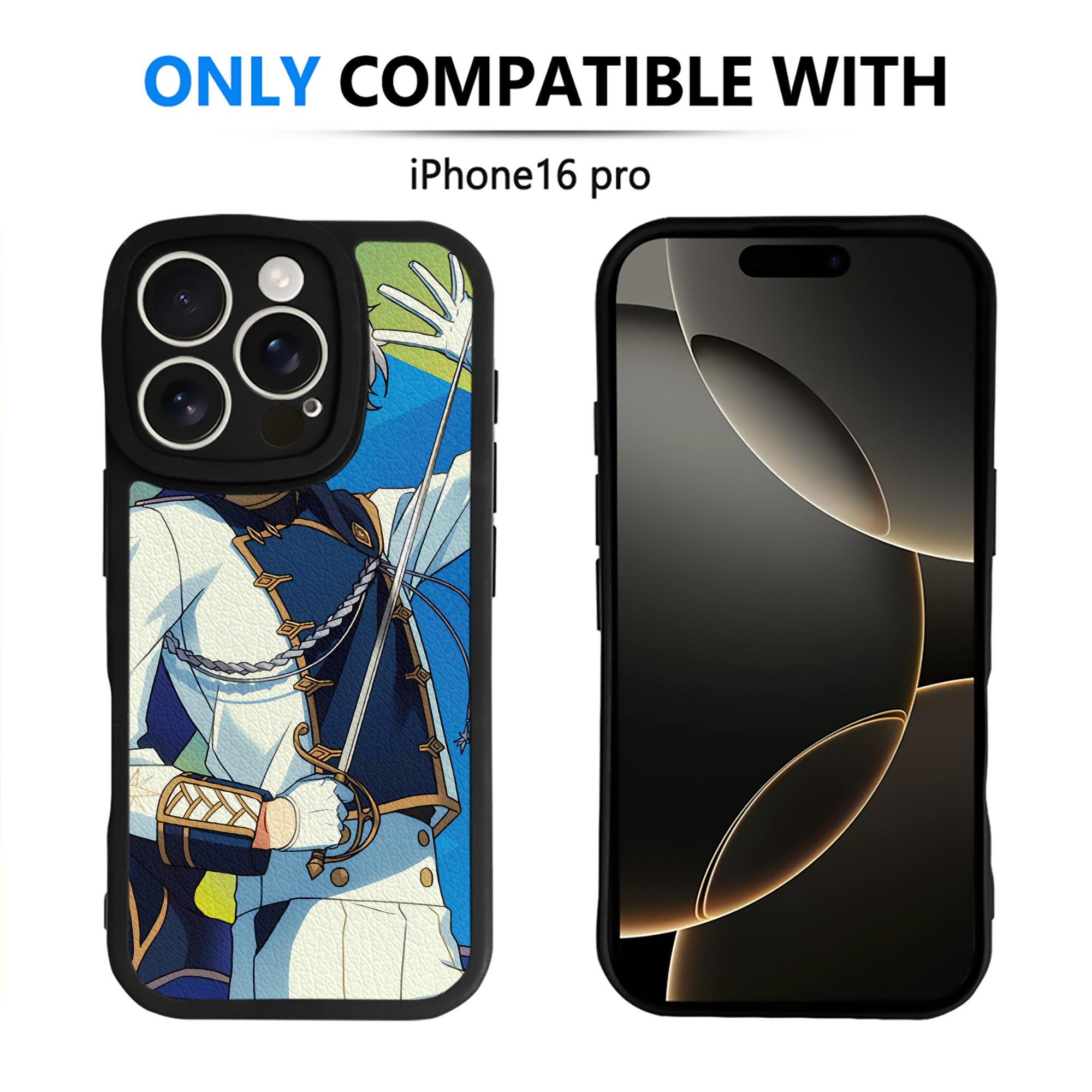 （画像用） あんさんぶるスターズ! Ensemble Stars 【iPhone 16シリーズ対応】シリコンスマホケース（レザー調） 材質：シリコン